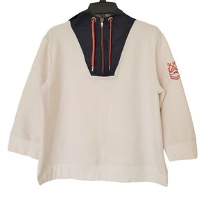 Lauren Ralph Lauren Cream and Navy Sweatshirt